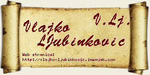 Vlajko LJubinković vizit kartica